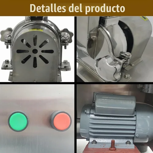 Vista 7 de TECHTONGDA Molino eléctrico Pulverizador Máquina amoladora para Grano Químico Medcine Food Grinder Rectificadora 1100W 110V