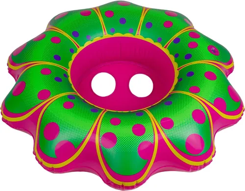 Vista 7 de Poolmaster Flotador para bebé con diseño de flores, color rosa