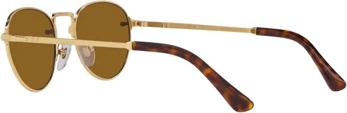 Vista 5 de Persol PO2491S - Gafas de sol redondas, PlateadoAzul claro