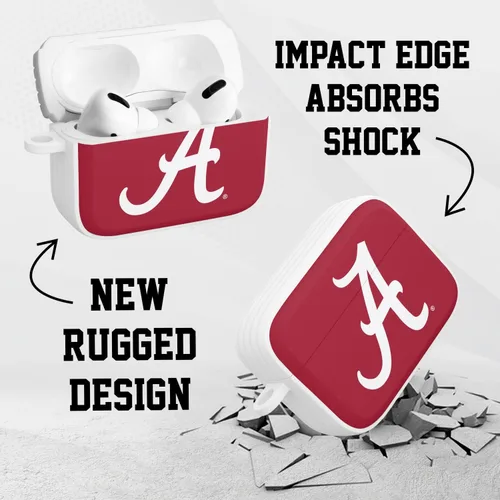 Vista 2 de Affinity Bands Alabama Crimson Tide HDX - Funda compatible con Apple AirPods Pro 1 y 2 (clásico)