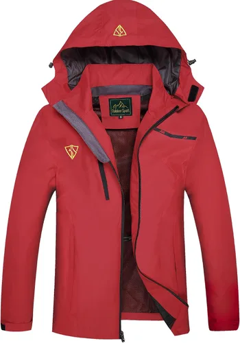 Vista 9 de GIISAM Chaqueta impermeable con capucha para mujer, chaqueta de lluvia ligera y plegable con cremallera completa, chaqueta cortavientos con capucha