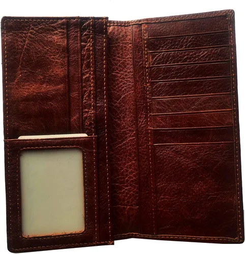 Vista 134 de Hombres Cool Eagle Wolf Caballo Totem Cuero Vaca Vertical Cartera Cremallera Multi-tarjeta Titular, Tótem de caballo, Minimalista