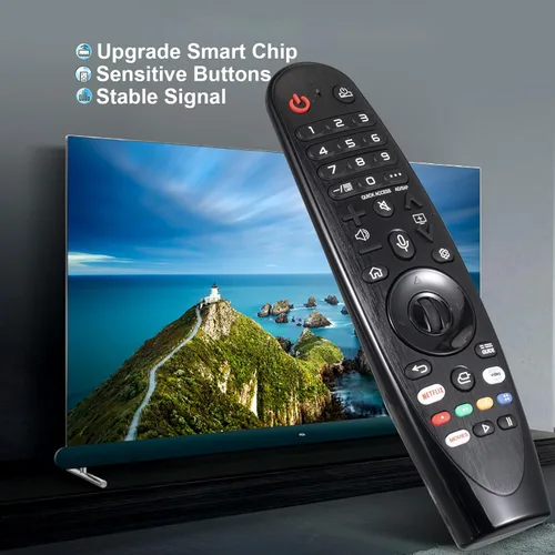 Vista 7 de Voice Magic Remote para LG TV - Control remoto universal para LG Nanocell WebOS, UHD, OLED, LCD, HD y Smart TV con puntero y función de voz
