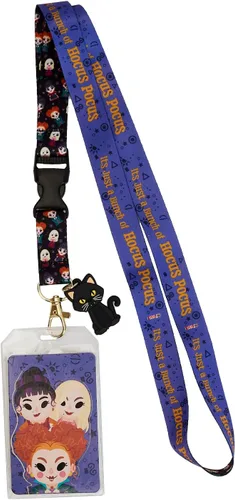 Vista 3 de Loungefly Disney Hocus Pocus Sisters - Cordón estampado con dije Binx