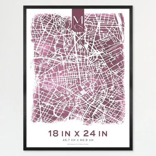 Vista 16 de MCS Edgeline - Marco de póster de metal, para arte de pared, carga trasera, 12 x 18 pulgadas, color negro