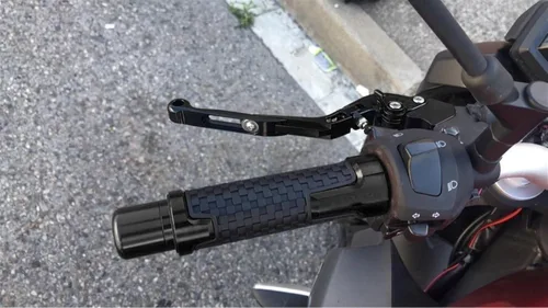 Vista 4 de Para Yamaha XT660X 2004 2017 XT660 XT 660 X 660X 7/8" 0.866 in antideslizante moto manillar mano agarre motocicleta accesorios (color : negro)