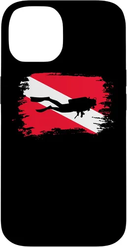Vista 4 de Funda con bandera de buceo para iPhone 16