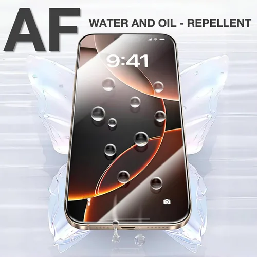 Vista 5 de Paquete de 3 protectores de pantalla de vidrio templado para iPhone 17 Air con kit de alineación automática, polvo automático, grado militar 9H+