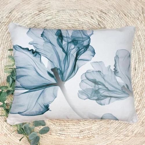 Vista 10 de Funda de almohada minimalista moderna con textura con estampado floral creativo, funda de cojín cuadrada impresa digital para sofá de sala de estar