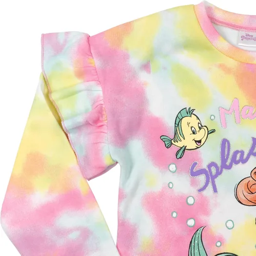 Vista 5 de Disney Princesa La Bella y la Bestia Little Mermaid Frozen Minnie Mouse - Sudadera de forro polar para niñas pequeñas a niños grandes