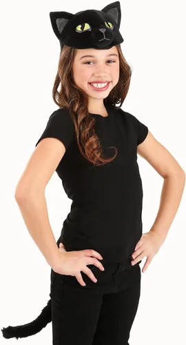 Vista 3 de elope Cat Plush Headband & Tail Costume Kit for Adults and Kids