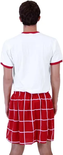 Vista 2 de Rowdy Roddy Piper Hot Rod camiseta y Kilt conjunto de disfraz