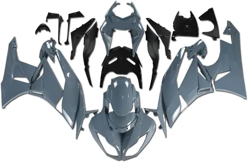 Vista 10 de US STOCK - Carenado negro brillante apto para 2009-2012 ZX6R 636 ZX-6R inyección ABS plásticos posventa carrocería 2010 2011 09 10 11 12