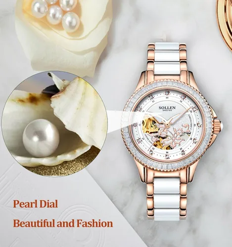 Vista 5 de Automatic Watches for Women, Casual Women's Watch, 3ATM Waterproof Women's Wrist Watches, Ideal Gift for Girls & Adults