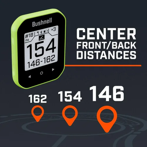 Vista 2 de Bushnell Golf Phantom 3 Slope GPS Handlheld (negro) Más de 38,000 campos, compensación de pendientes, información de peligro, calculadora