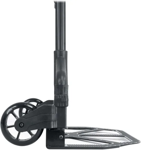 Vista 6 de Rockville GigMate - Carrito de mano de aluminio para DJ/músico de 154 libras, se pliega en plano, ruedas de goma grandes, cuerda elástica incluida