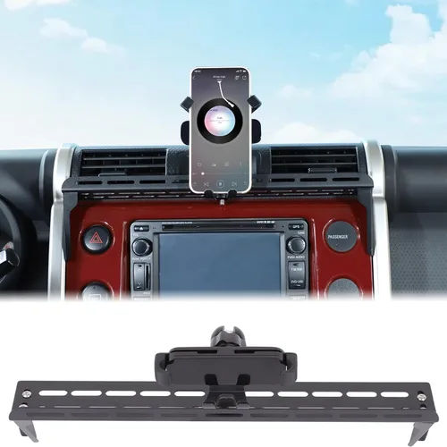 Vista 12 de Soporte para teléfono de automóvil compatible con Toyota FJ Cruiser 2007-2021+, soporte para panel de instrumentos, soporte para teléfono celular