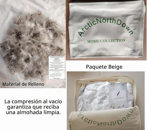 Vista 2 de Almohadas de cama estándar de plumón de ganso de la colección del hotel para dormir una almohada para la espalda, el estómago o los durmientes