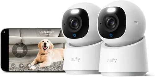 Vista 9 de eufy Security Cámara interior 4K E30, panorámica e inclinación, seguimiento