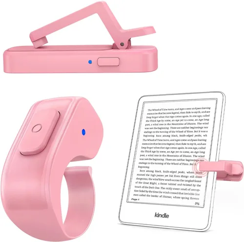Vista 14 de [Compatible con fundas] Anillo pasador de páginas con control remoto para Kindle Paperwhite Oasis Scribe Kobo eReaders, controles remotos para verde