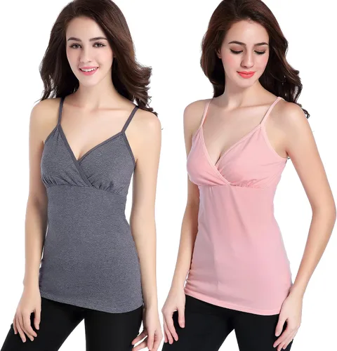 Vista 4 de Camiseta de lactancia Cami - Corpiño de dormir para maternidad y lactancia
