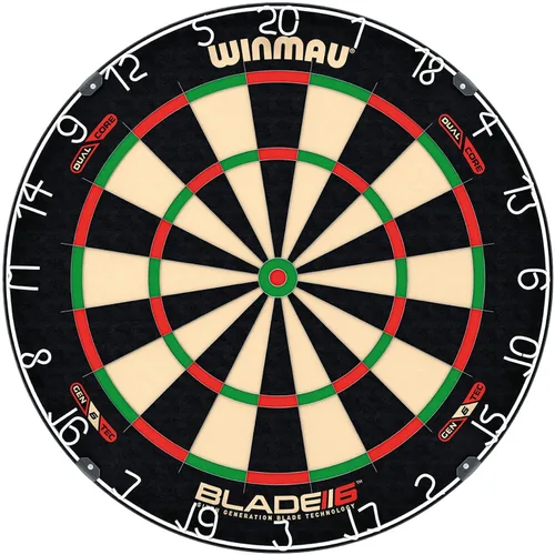 Vista 12 de WINMAU Professional Bristle Dartboard - PDC Tournament Board with Official Tournament Specifications - Available in Blade 6 Single, Dual, Triple
