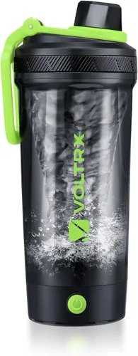 Vista 18 de VOLTRX Botella agitadora, Mezclador eléctrico recargable USB C con Gallium para batidos de proteínas, Vasos agitadores para batidos de proteínas