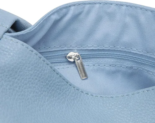 Vista 6 de Bolsa pequeña para mujer, de piel suave, con asa superior, bolsa de nudo, monederos y bolsos