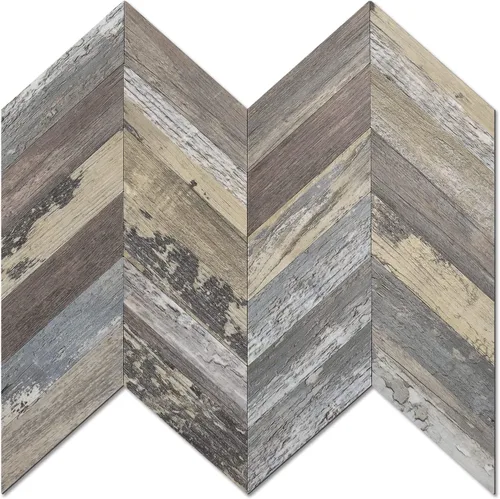 Vista 15 de STICKGOO 1 hoja de azulejos de espiga para despegar y pegar, PVC de mármol blanco para salpicaderos, azulejos de pared autoadhesivos para cocina