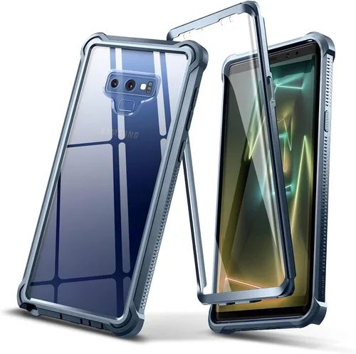 Vista 9 de Dexnor Funda para Galaxy Note 9 con protector de pantalla transparente de grado militar resistente 360 cuerpo completo protector a prueba de golpes