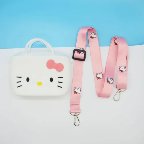 Vista 4 de Rondlaho Cartera de silicona, Gatito pequeño, Bandolera