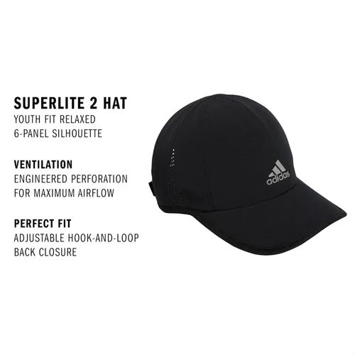 Vista 2 de Adidas Superlite - Gorra deportiva ajustable de ajuste relajado para entrenamiento