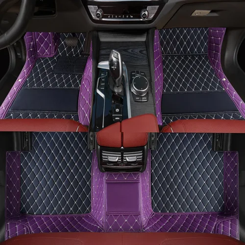 Vista 34 de Alfombrillas personalizadas para automóvil adecuadas para el 99% de automóviles, camiones, SUV, alfombrillas para todo tipo de clima, alfombrillas