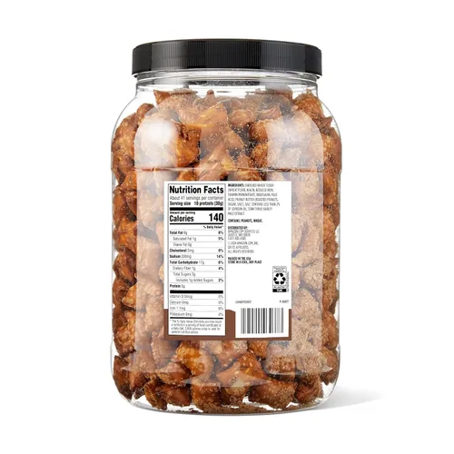 Vista 2 de Amazon Grocery, Pretzels rellenos de mantequilla de maní, 44 onzas (anteriormente Amazon Fresh, el embalaje puede variar)