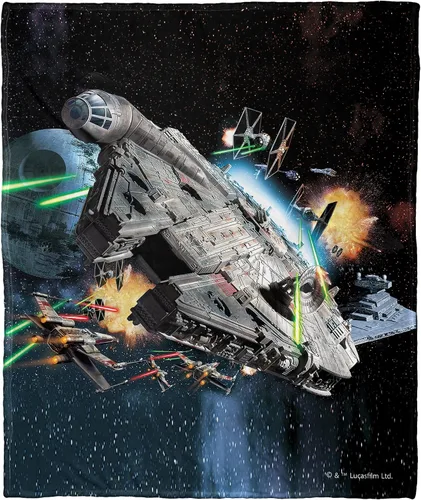 Vista 54 de Northwest Star Wars Manta Decorativa Silk Touch, 40" x 50", Villanos del Lado Oscuro