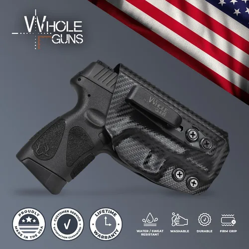 Vista 9 de IWB Full Cover Tuckable Holster - Inside The Waistband Holster - fits GL 26/27/33 (Gen 1-4)