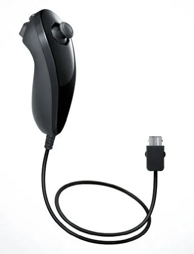Vista 2 de Wii Nunchuk Controller - Black Renewed
