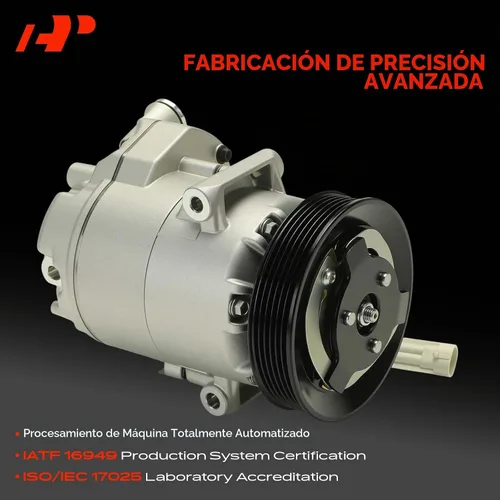 Vista 3 de A-Premium Compresor de aire acondicionado AC con embrague