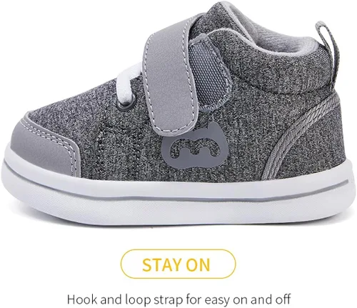 Vista 3 de BMCiTYBM Zapatos para bebé niño y niña suaves antideslizantes ligeros para caminar en el primer paso 6 9 12 18 24 meses