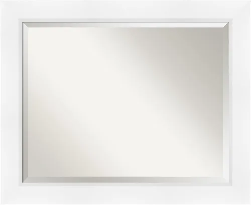 Vista 71 de Amanti Art - Espejo de baño blanco para sobre lavabo, espejo de tocador rectangular blanco de 35x45 para gabinete, marco moderno extragrande, se