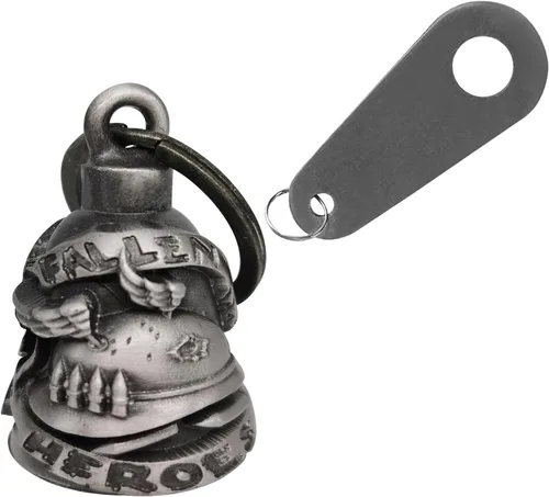Vista 14 de Campana de motocicleta con colgador para motociclista, campanas de motociclista de buena suerte y accesorios de motocicleta, campana de la suerte