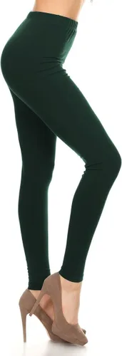 Vista 80 de Leggings Depot NCL27 pantalones capri para yoga de algodón premium suave Negro