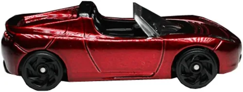 Vista 5 de Hot Wheels 2019 Saludos desde Space '08 Tesla Roadster, Granate