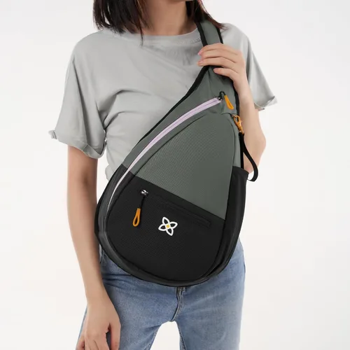 Vista 2 de Sherpani Esprit, bolsa de nailon, bolsa de hombro, mochila cruzada para mujer, protección RFID, Juniper