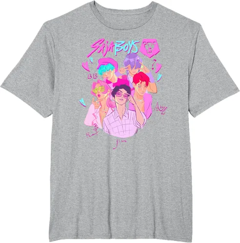 Vista 31 de Kpop Demon Hunters Camiseta Saja Boys Heartthrob con licencia