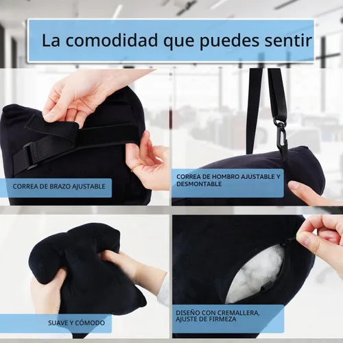 Vista 13 de Shoulder Surgery Pillow for Rotator Cuff Recovery, for Side Sleepers Black