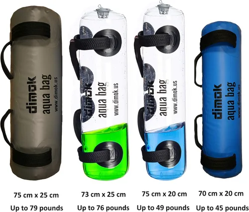 Vista 5 de Bolsa de arena para entrenamiento, bolsa de agua, bolsa de entrenamiento con peso, bolsa de arena militar para fitness, 45-80 libras, equipo pesado