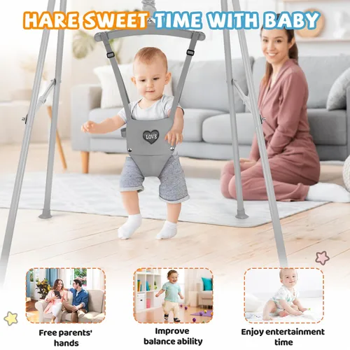 Vista 9 de Jersey de bebé con soporte, jerséis y gorilas con cadena ajustable Jersey para bebé de 6 a 24 meses, para jugar en interiores y exteriores, fácil