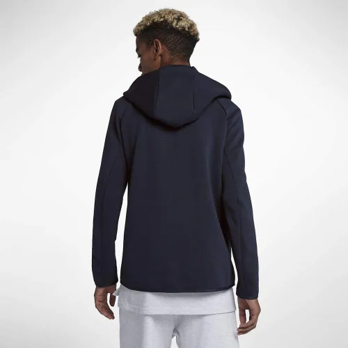 Vista 5 de Nike Sportswear Club - Sudadera con capucha forro de vellón y cierre completo para hombre