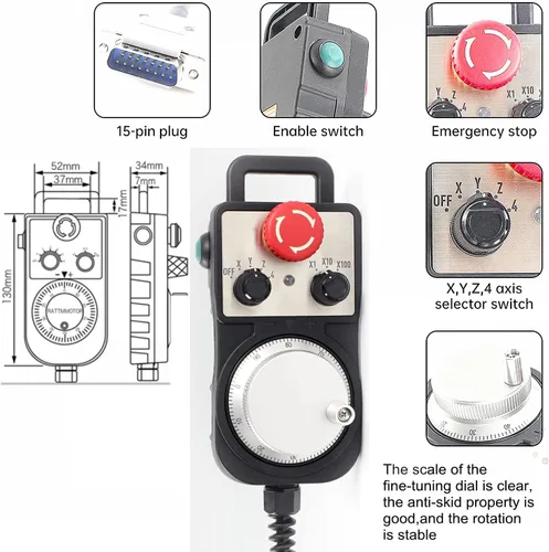 Vista 6 de CNCTOPBAOS Sistema Controlador de Movimiento CNC Independiente Fuera de Línea de 4 Ejes DDCSV3.1, Control de Motor Servo/Paso a Paso Reemplaza Mach3